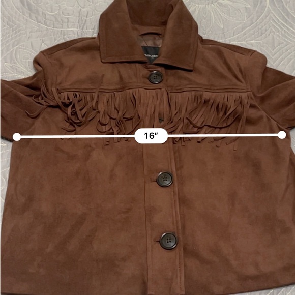 Banana Republic Dark Brown Suede Fringe Jacket - Picture 13 of 13